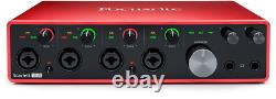 New Focusrite Scarlett 18i8 3rd Gen 18-in, 8-out USB Audio Interface + Cable Kit