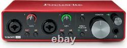 New Focusrite Scarlett 2i2 2x2 USB Audio Interface (3rd Generation)