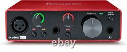 New Focusrite Scarlett 2i2 2x2 USB Audio Interface (3rd Generation)