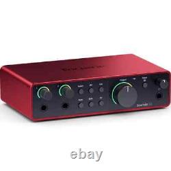 New Focusrite Scarlett 2i2 4th Gen USB Audio Interface for Recording Songwriting