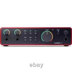 New Focusrite Scarlett 2i2 4th Gen USB Audio Interface for Recording Songwriting