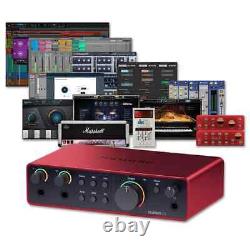 New Focusrite Scarlett 2i2 4th Gen USB Audio Interface for Recording Songwriting
