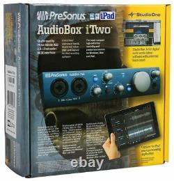 New Presonus Audiobox iTwo 2X2 USB iPad/PC/Mac Recording System Interface