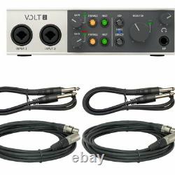 New Universal Audio Volt 2 Volt 2 2-in/2-out USB 2.0 Audio Interface for Mac/