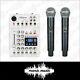 Pa Mixer Console Usb Audio Interface Built-in Cordless Microphone System Effects