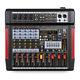 Pd Pdm-t604 6-channel Stage Mixer With Usb Audio Interface, Bluetooth & Effects