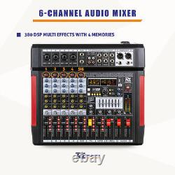 PD PDM-T604 6-Channel Stage Mixer with USB Audio Interface, Bluetooth & Effects