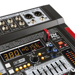 PD PDM-T604 6-Channel Stage Mixer with USB Audio Interface, Bluetooth & Effects