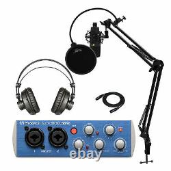 PreSonus AudioBox 96 Studio USB 2.0 Recording Kit with Studio Stand and More