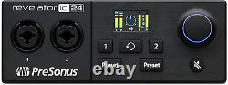 PreSonus Revelator io24, USB-C audio interface with built-in Loopback Mixer and