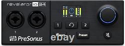 PreSonus Revelator io24, USB-C audio interface with built-in Loopback Mixer and