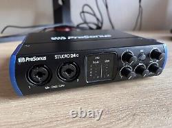 PreSonus Studio 24c 2 Mic Pres 2 Line Outs, USB-C Audio Interface