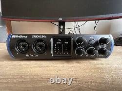 PreSonus Studio 24c 2 Mic Pres 2 Line Outs, USB-C Audio Interface