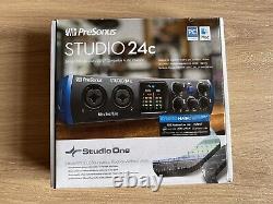 PreSonus Studio 24c 2 Mic Pres 2 Line Outs, USB-C Audio Interface