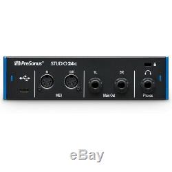 PreSonus Studio 24c 2x2 USB TypeC Audio MIDI Interface