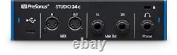 PreSonus Studio 24c, USB-C, Audio Interface, For Recording, Streaming