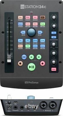 PreSonus ioStation24c 2x2 USB-C Compatible Audio Interface Production Controller