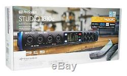 Presonus STUDIO 1810C 18x8 USB-C Audio Recording Interface with 4 XMAX Mic preamps