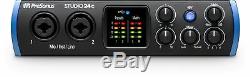 Presonus STUDIO 24C 2x2 USB-C Audio MIDI Recording Interface+Mixer+Headphones