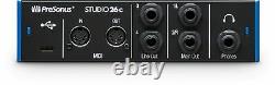 Presonus STUDIO 26C 2x4 USB-C Audio MIDI Recording Interface, 2 XMAX Mic Preamps
