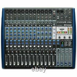 Presonus StudioLive AR16C USB C Mixer With Audio Interface & Stereo SD Recorder