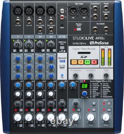 Presonus StudioLive AR8c Bluetooth 5.0 Mixer Stereo Recorder/Audio Interface