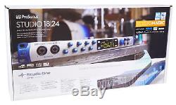 Presonus Studio 1824 18x18 USB Audio Recording Interface with 8 XMAX Mic Preamps