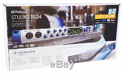 Presonus Studio 1824 18x18 USB Audio Recording Interface with 8 XMAX Mic preamps
