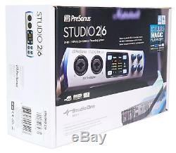 Presonus Studio 26 2x4 USB 2.0 Audio Recording Interface with 2 XMAX Mic Preamps