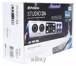 Presonus Studio 26 2x4 USB 2.0 Audio Recording Interface with 2 XMAX Mic Preamps