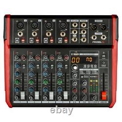 Proel Playmix 8 Compact 8-channel mixer with DSP and USB/BT interface