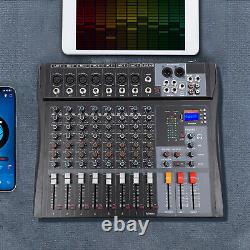 Professional Audio Mixer Sound Board Console Desk System Interface 8 Channel USB