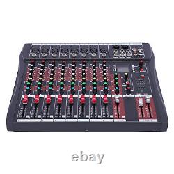 Professional Audio Mixer Sound Board Console Desk System Interface 8 Channel USB