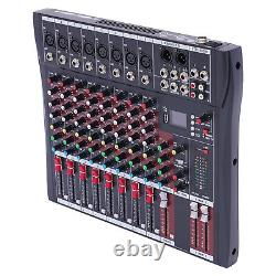 Professional Audio Mixer Sound Board Console Desk System Interface 8 Channel USB