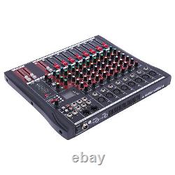 Professional Audio Mixer Sound Board Console Desk System Interface 8 Channel USB