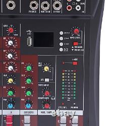 Professional Audio Mixer Sound Board Console Desk System Interface 8 Channel USB