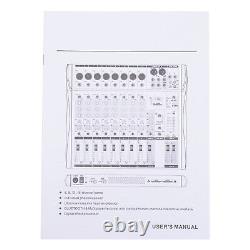 Professional Audio Mixer Sound Board Console Desk System Interface 8 Channel USB