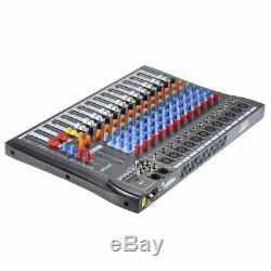 Professional Audio Recording Studio Mixer 12Ch w Speakers, USB Digital Interface