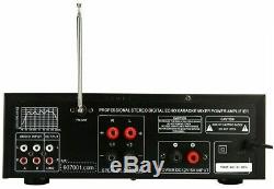 Professional Audio Recording Studio Mixer 12Ch w Speakers, USB Digital Interface