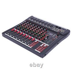 Profi Audio Mixer Compact USB Audio Console Sound Board Interface 8 Channel