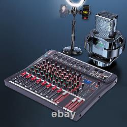 Profi Audio Mixer Compact USB Audio Console Sound Board Interface 8 Channel
