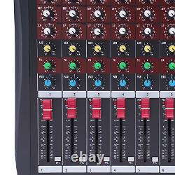 Profi Audio Mixer Compact USB Audio Console Sound Board Interface 8 Channel