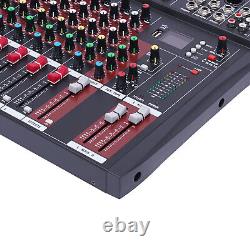 Profi Audio Mixer Compact USB Audio Console Sound Board Interface 8 Channel
