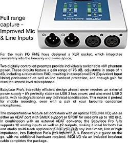 RME BABYFACEPROFS Full SteadyClock FS Circuit Less Latency Audio Interface