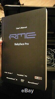 RME Babyface Pro 24-Channel 192 kHz bus-powered USB 2.0 Audio Interface