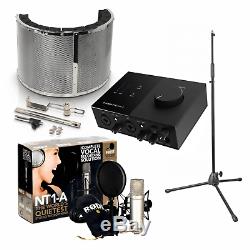Rode NT1-A Vocal Recording Pack with USB Audio Interface, Mic Stand & Booth