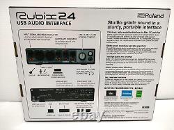 Roland USB Audio Interface Rubix24 2in/4out Black From Japan New