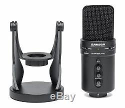 SAMSON G-Track Pro Studio USB Condenser Microphone+Audio Interface+(2) Monitors