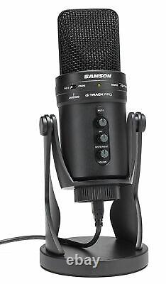SAMSON G-Track Pro Studio USB Condenser Microphone Mic+Built in Audio Interface