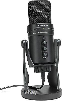 Samson G-Track Pro Professional USB MicrophoneUSB With Audio Interface Black